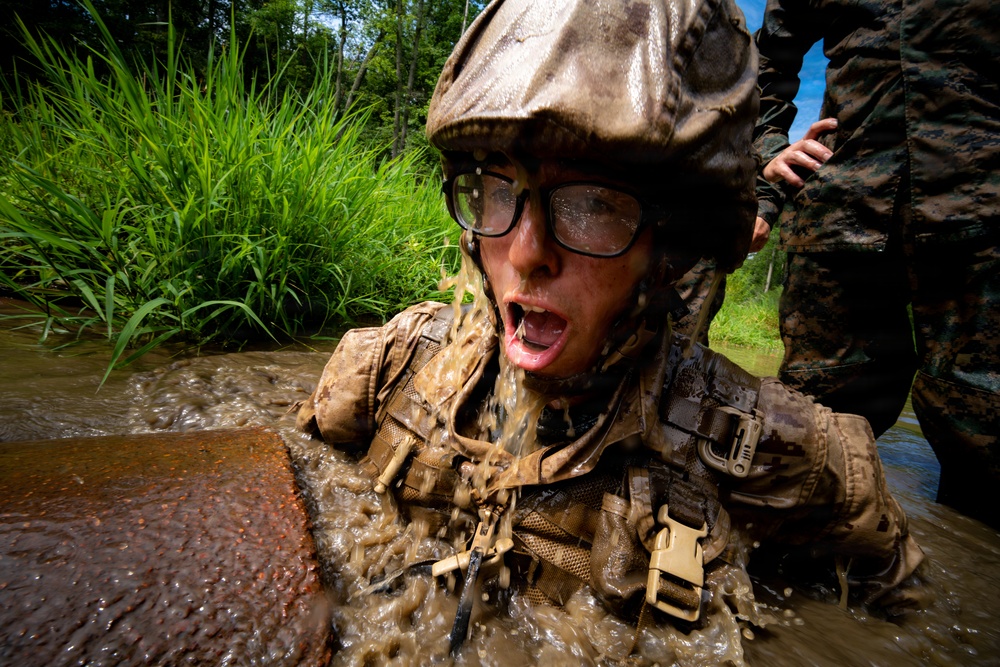 U.S. Marine Corps Officer Candidates Complete the Combat Course