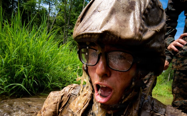 U.S. Marine Corps Officer Candidates Complete the Combat Course
