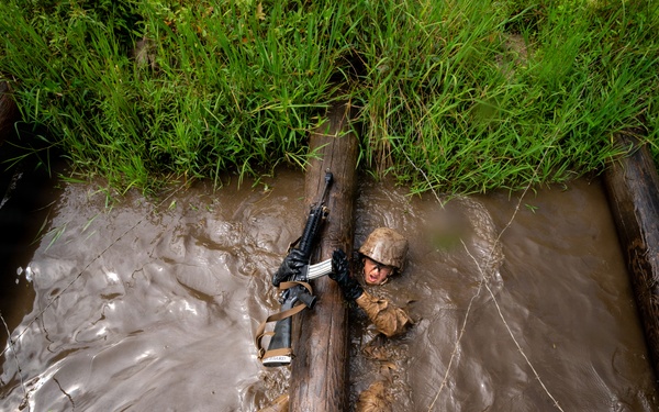U.S. Marine Corps Officer Candidates Complete the Combat Course