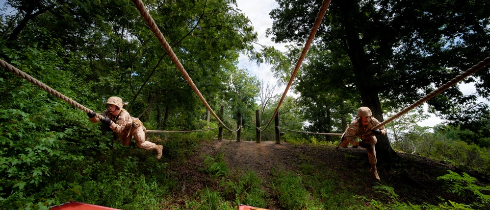 U.S. Marine Corps Officer Candidates Complete the Combat Course