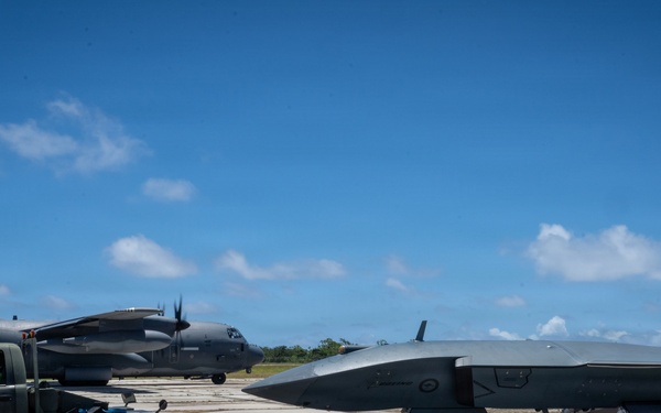 21st AEW, EOU demonstrate expeditionary MQ-28 operations during Valiant Shield 2026