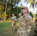 U.S. Army Soldiers donate toys, musical instruments, and literature material to the youth of a local village during Tamiok Strike 26
