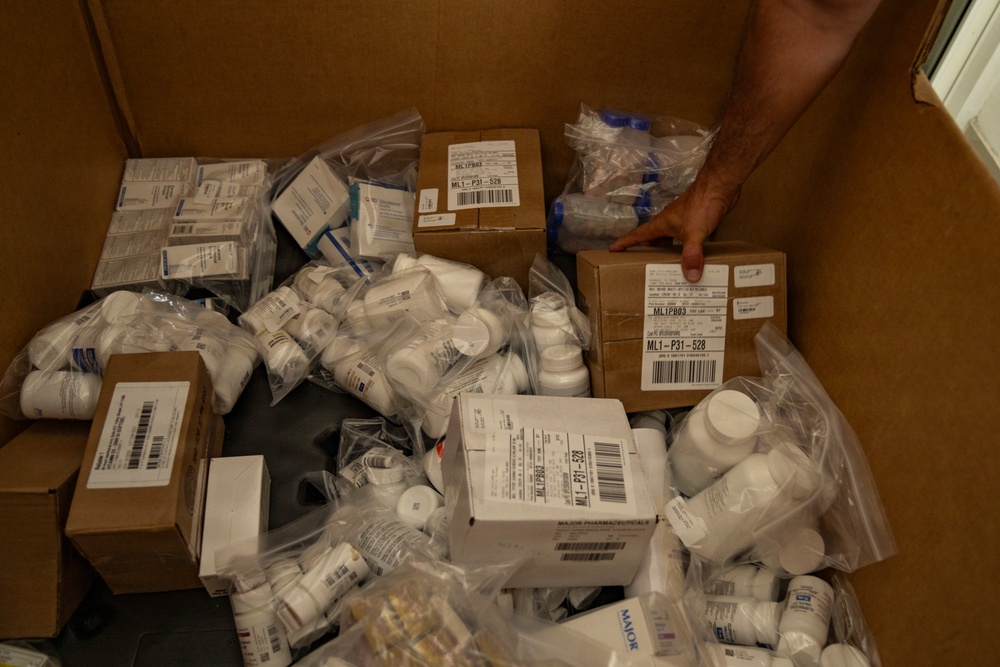 Amistad 2026: Advance team inventories medical equipment