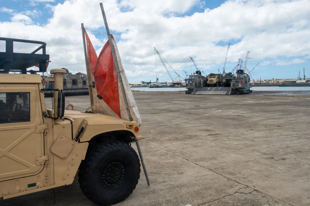 USS Essex (LHD 2) Conducts Well Deck Ops Inport