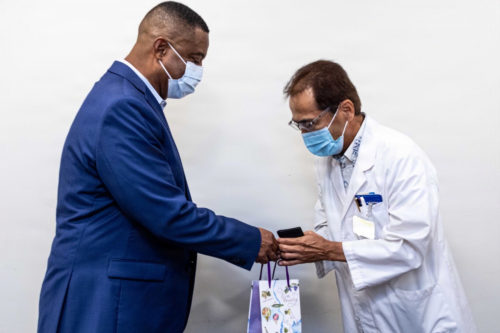 Capt. Gilliard Meets With Host Nation Doctors During Courtesy Visit