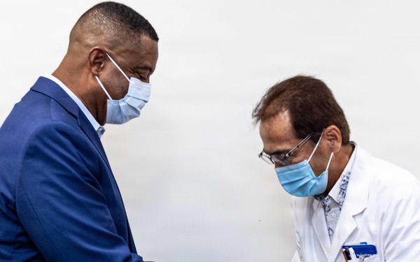 Capt. Gilliard Meets With Host Nation Doctors During Courtesy Visit