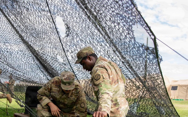 Soldiers establish expeditionary support area