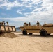 Engineers prepare the beach landing site