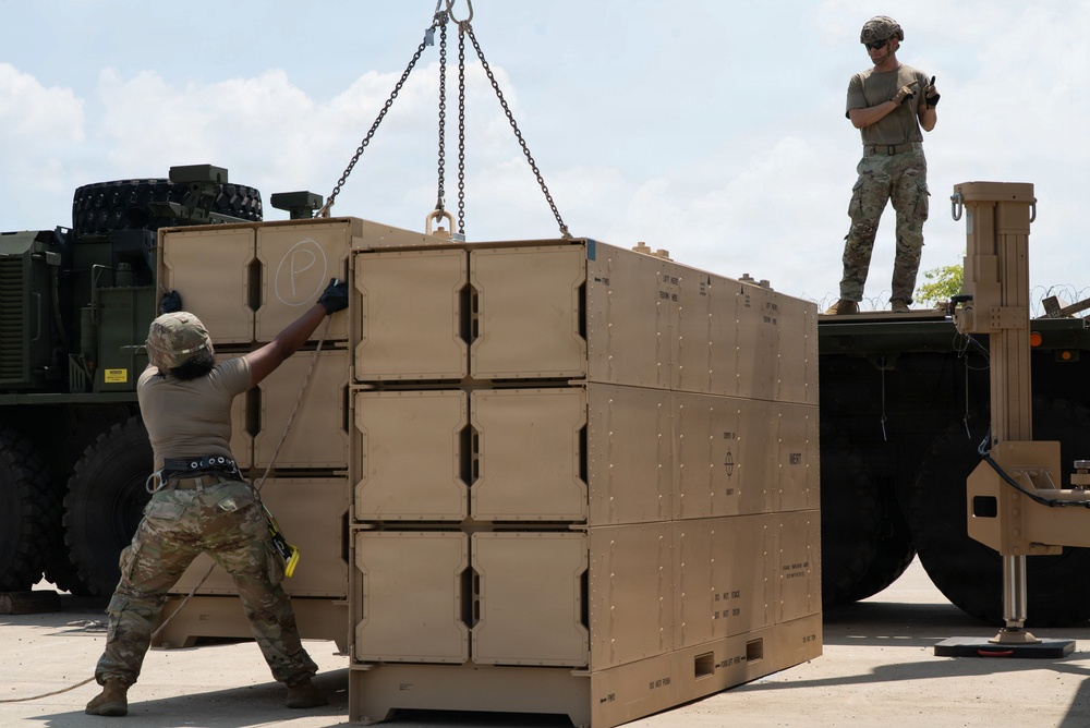 Delta Battery, 6th Battalion, 52nd Air Defense Artillery Regiment Conducts IFPC Equipment Movement Training