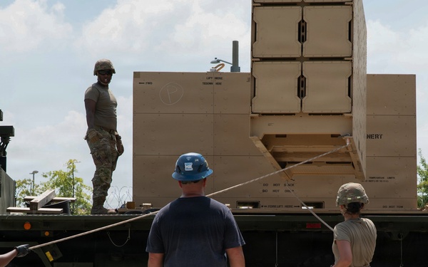 Delta Battery, 6th Battalion, 52nd Air Defense Artillery Regiment Conducts IFPC Equipment Movement Training