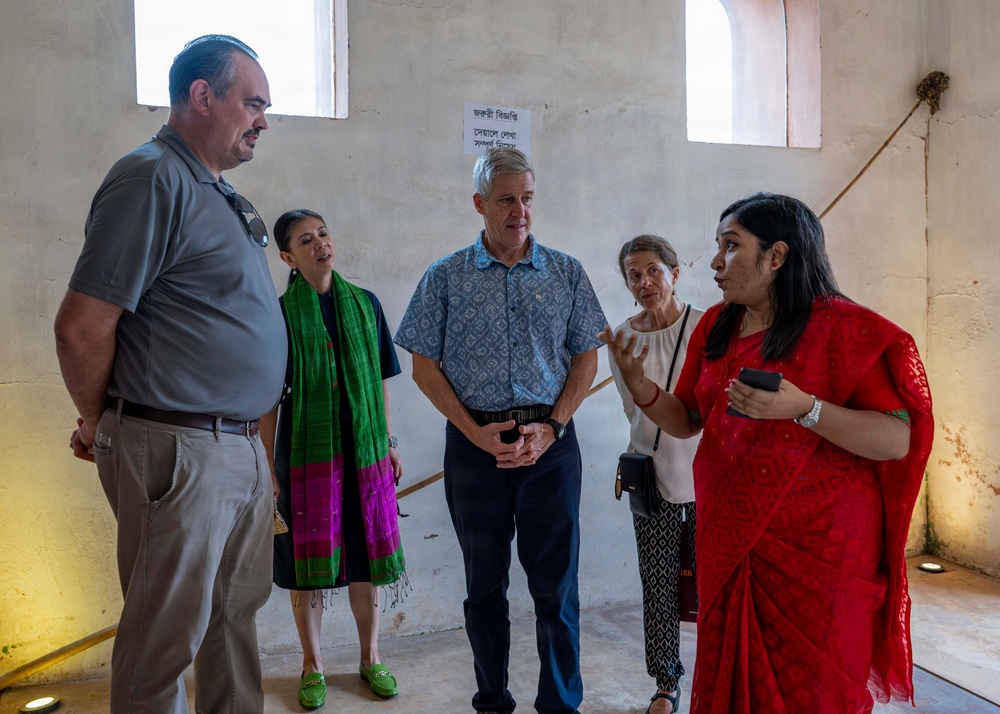 Commander, U.S. Pacific Fleet, Tours Historic Lalbagh Fort in Dhaka While Visiting Bangladesh
