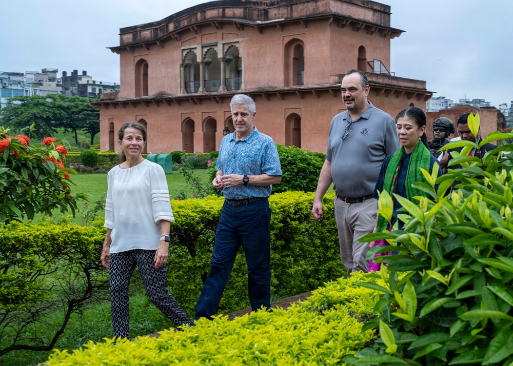 Commander, U.S. Pacific Fleet, Tours Historic Lalbagh Fort in Dhaka While Visiting Bangladesh