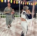 JED Commander Colonel Biggs in Traditional Bon Odori Dance During Summer Festival