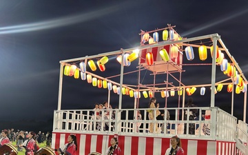Japanese Taiko Drummers Perform at Bon Odori Festival Celebration