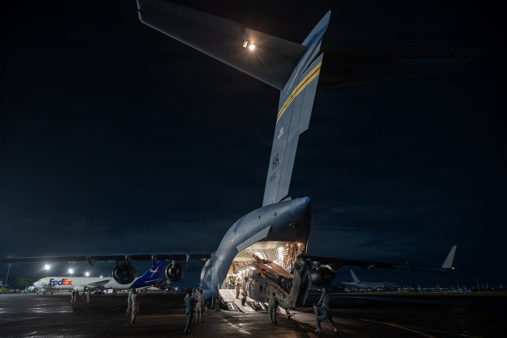 Arrival at Clark Air Base