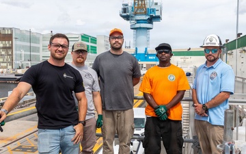 NNSY Teams Prepare Pier 5 for Historic First Visit from USS Gerald R. Ford