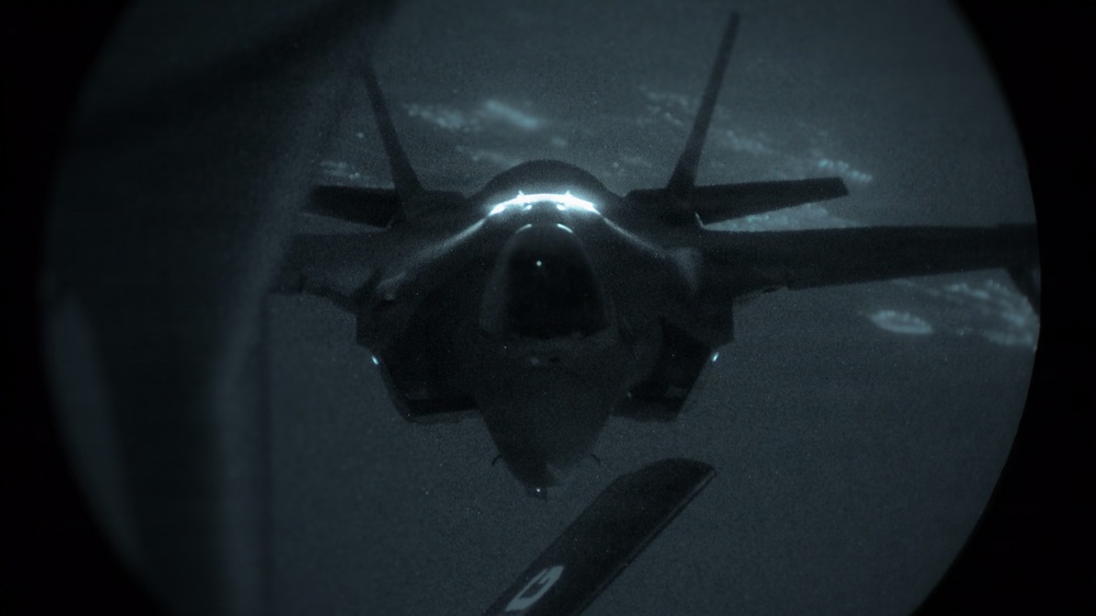 KC-135 refuels F-35s in support of regional security