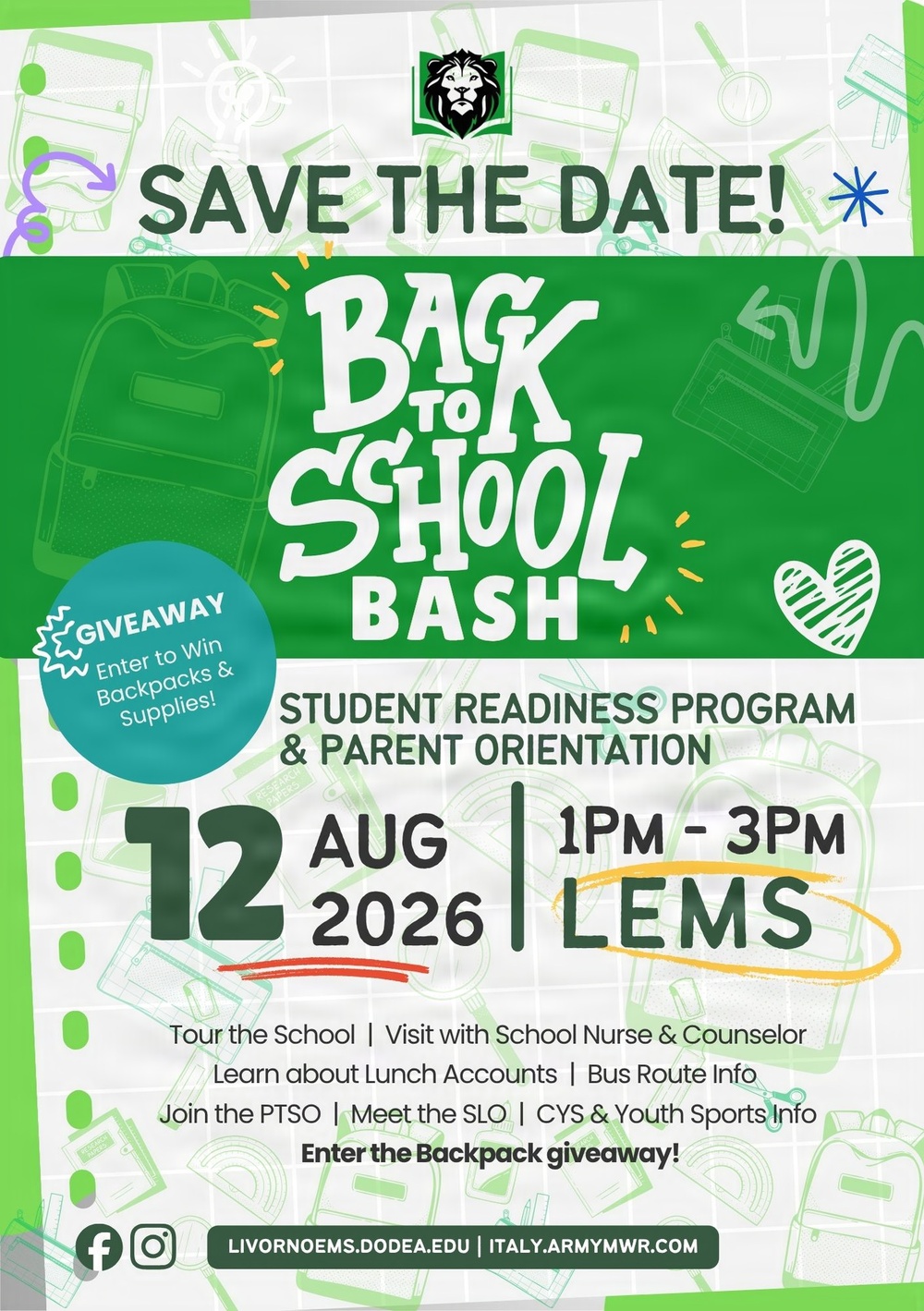 LEMS to Host Back-to-School Bash Aug. 12