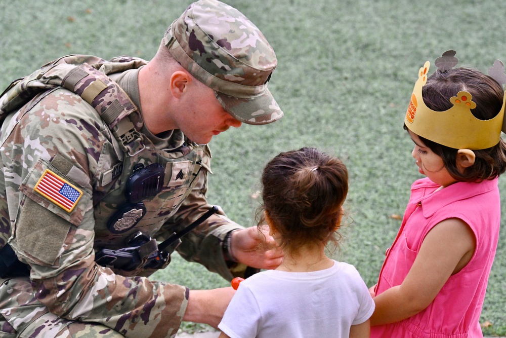 USAG Stuttgart MPs connect with military community during National Night Out