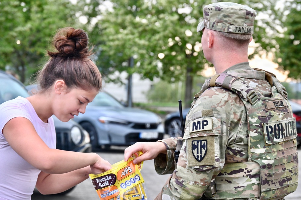 USAG Stuttgart MPs connect with military community during National Night Out