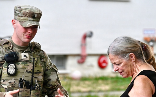 USAG Stuttgart MPs connect with military community during National Night Out