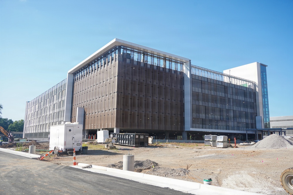 Construction continues on the Louisville Medical Center Aug. 4, 2026