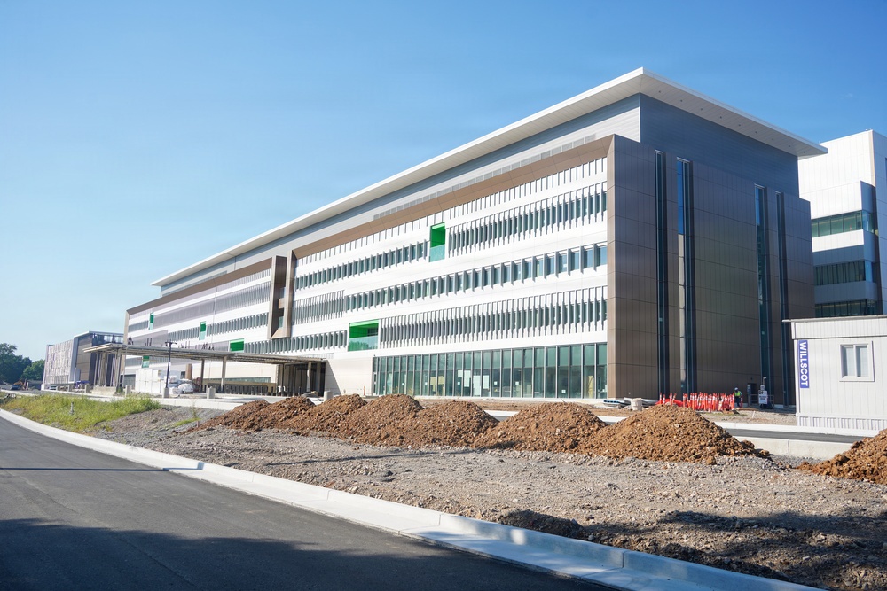 Construction continues on the Louisville Medical Center Aug. 4, 2026