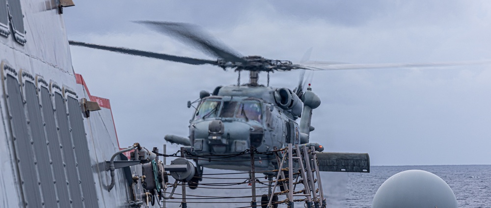 USS Mustin conducts routine operations