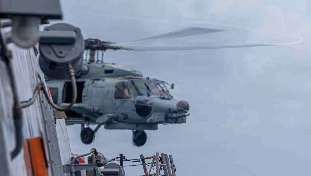 USS Mustin conducts routine operations