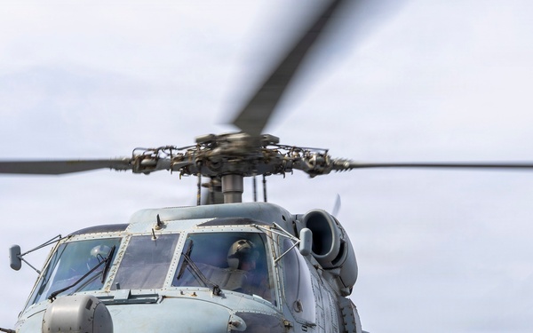 Milius conducts flight operations