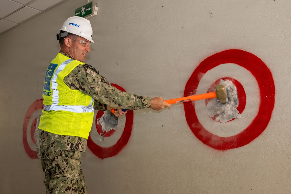 NSA Souda Bay and NAVFAC EURAFCENT Hold a Joint Mobility Processing Center Groundbreaking Ceremony