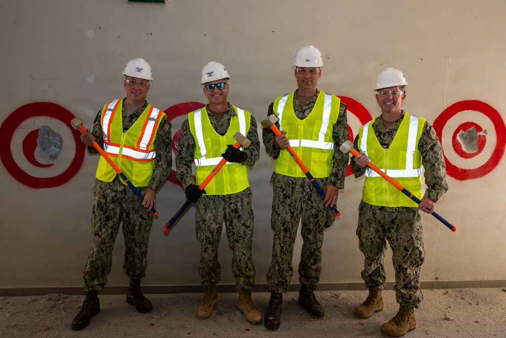 NSA Souda Bay and NAVFAC EURAFCENT Hold a Joint Mobility Processing Center Groundbreaking Ceremony
