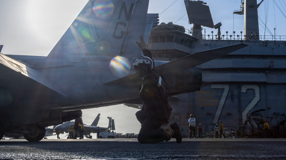 Abraham Lincoln Conducts Flight Operations