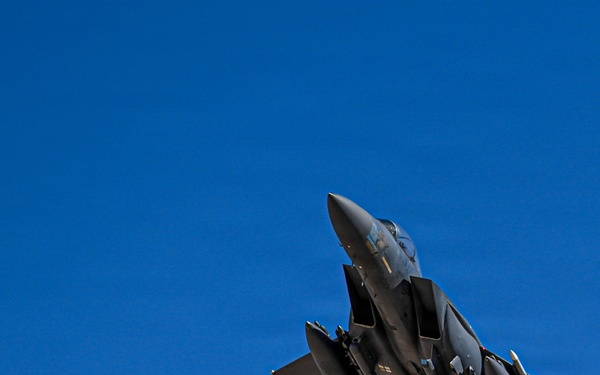 F-15E Strike Eagles take off in support of U.S. Central Command AOR