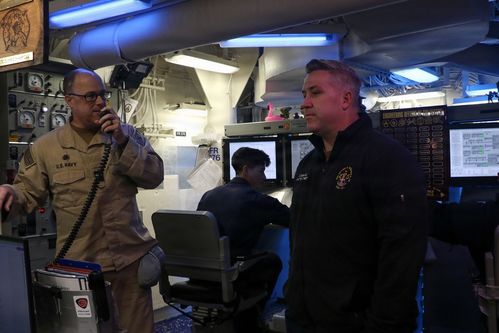 Frank E. Petersen Jr. Conducts Daily Operations