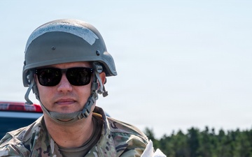 Missouri Airmen from the 131st Civil Engineer Squadron and 139th Civil Engineer Squadron prepare a forward operating base during Exercise Northern Strike 26-2