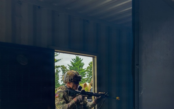 340th Military Police Company conducts cordon and search training during WAREX