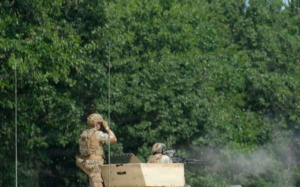 M240B mounted machine gun range
