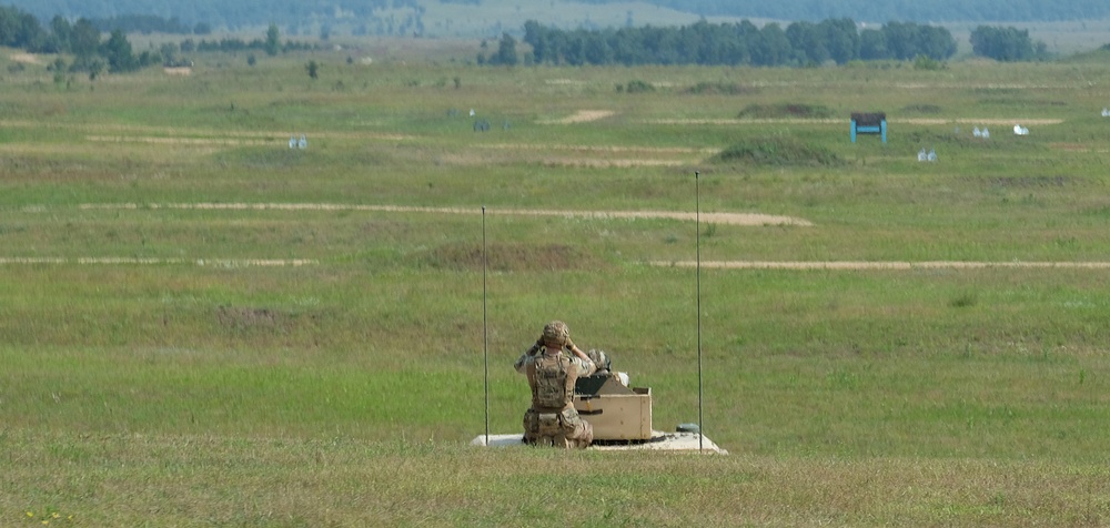 M240B mounted machine gun range