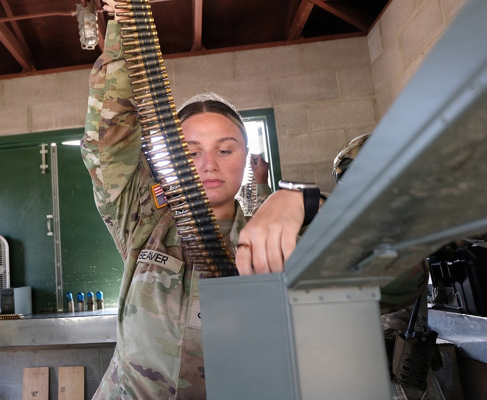 M240B mounted machine gun range