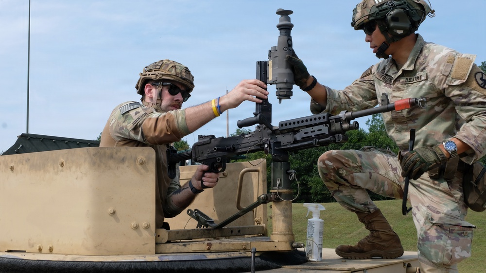 M240B mounted machine gun range