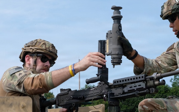 M240B mounted machine gun range