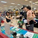Military families participate in back-to-school festivities at their local NEX
