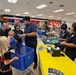 Military families participate in back-to-school festivities at their local NEX