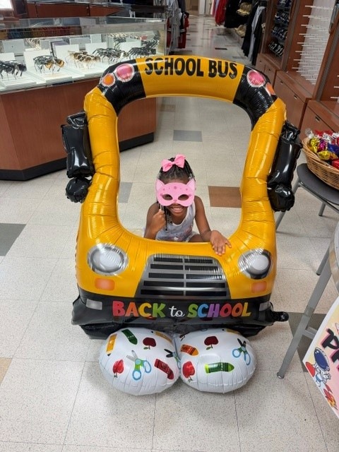 Military families participate in back-to-school festivities at their local NEX