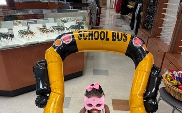Military families participate in back-to-school festivities at their local NEX