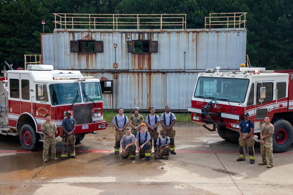 165th Fire Department conducts contingency operations training.