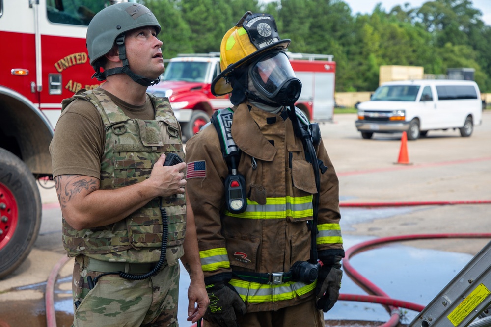 165th Fire Department conducts contingency operations training.