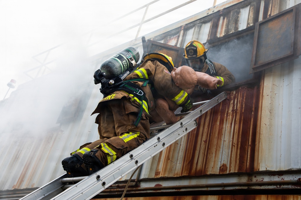 165th Fire Department conducts contingency operations training.