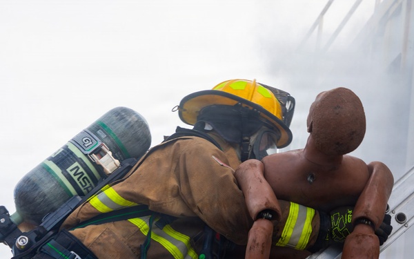 165th Fire Department conducts contingency operations training.